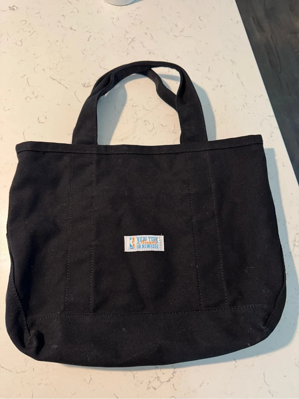 New York Knick - Black Canvas Tote